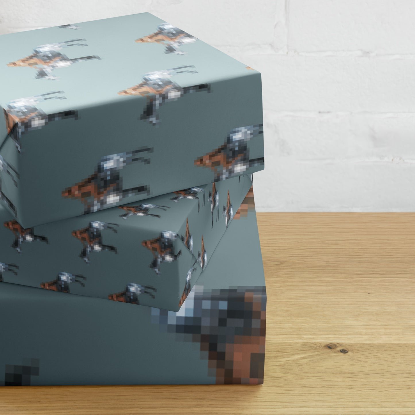 Ren-eight Bit Pixel - Wrapping Paper