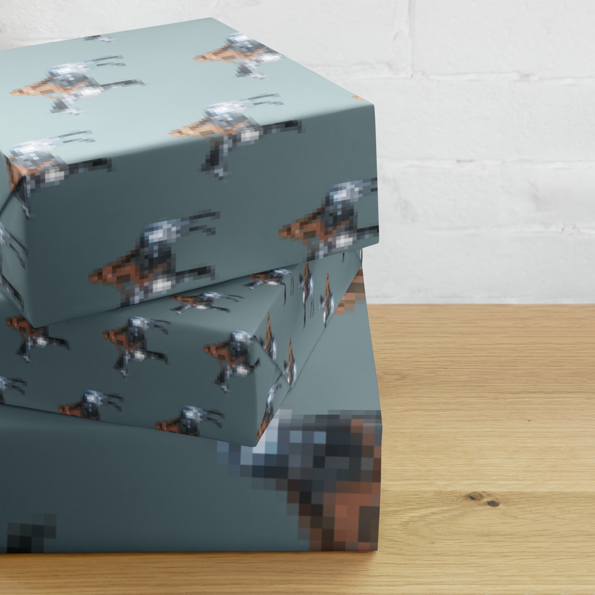 Ren-eight Bit Pixel - Wrapping Paper – SaltPop