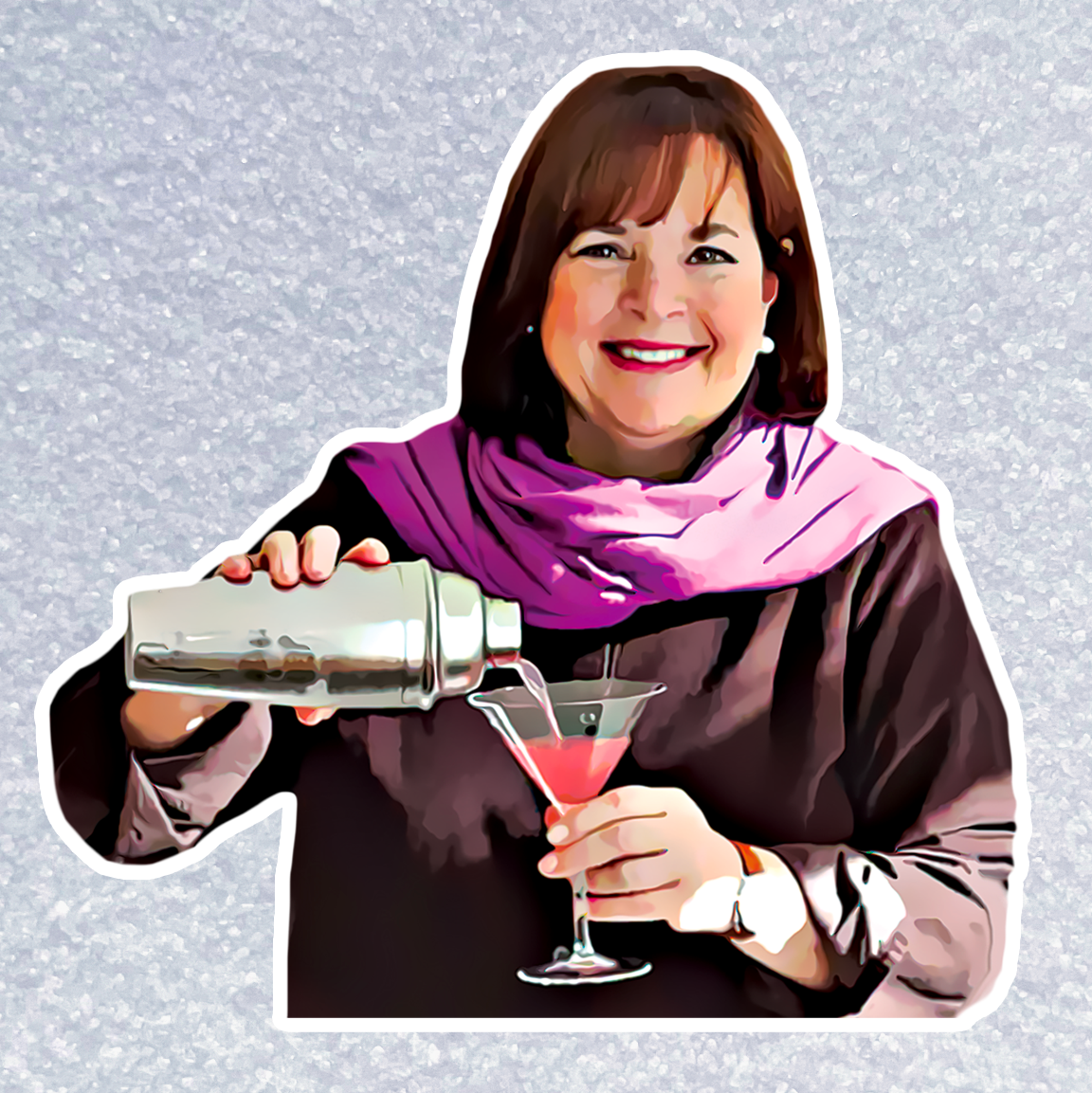 Ina Sticker Ina Garten - Cocktail Shaker Sticker – SaltPop
